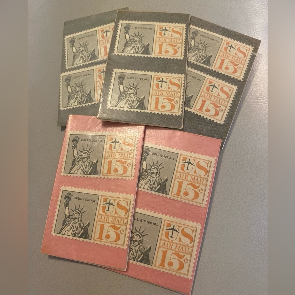 Vintage 1961 US Airmail Liberty For All 15¢ Stamps/Set of 10